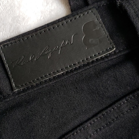 Karl Lagerfeld Paris "The Karl Skinny" Jeans Black SZ 2/26 - Picture 9 of 16